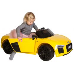 Elbil barn AUDI R8 2x12V motor Gul