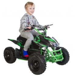 Azeno Panther 1000W elfordon barn 48V 10-30km/h Grön/svart