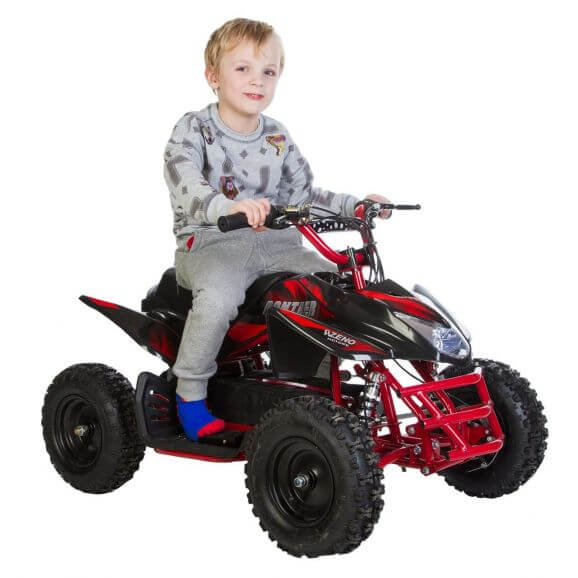 Azeno Panther 1000W elfordon barn 48V 10-30km/h röd/svart