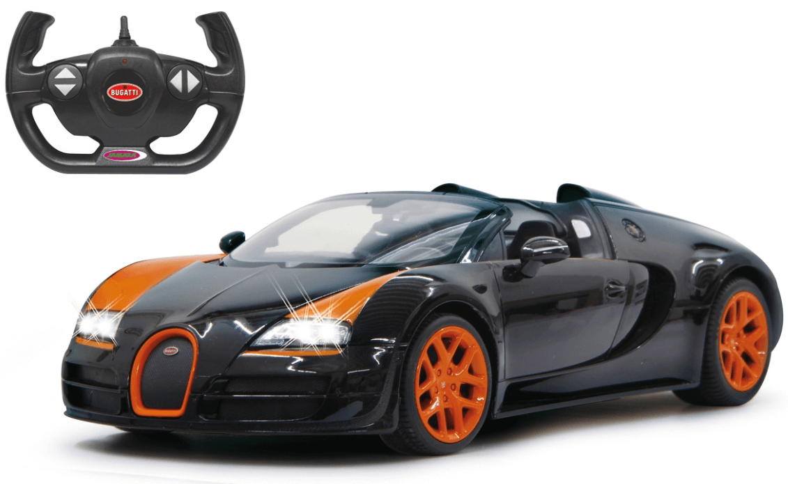 Radiostyrd Bil Bugatti Grand Sport Vitesse Svart 1 1:14 - 2,4 GHz