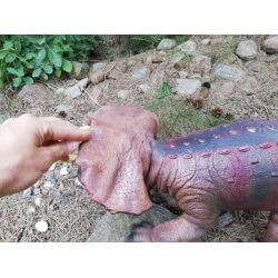 Dinosaurie Triceratops Naturgummi - 92 cm