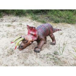 Dinosaurie Triceratops Naturgummi - 92 cm