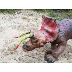 Dinosaurie Triceratops Naturgummi - 92 cm