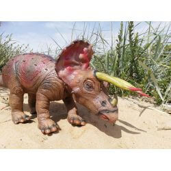 Dinosaurie Triceratops Naturgummi - 92 cm