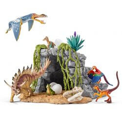 Schleich Dinosaur set with cave 42261