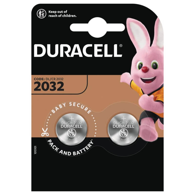 Duracell CR 2032 litiumbatterier 3 Volt 2 2 st.