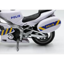 Polismotorcykel med ljud - 1:12