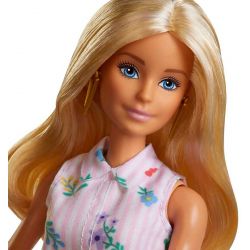 Barbie Fashionistas Klänning med blommor och Cowboy Boots FXL52