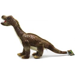Dinosaurie T-Rex Brun Gosedjur med Plasttänder 50 cm