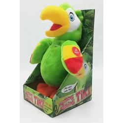 Papegoja Tiki Gående och pratar Grön 20 cm