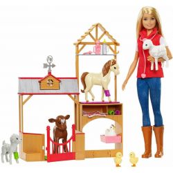 Barbie Veterinär med djur och tillbehör GCK86