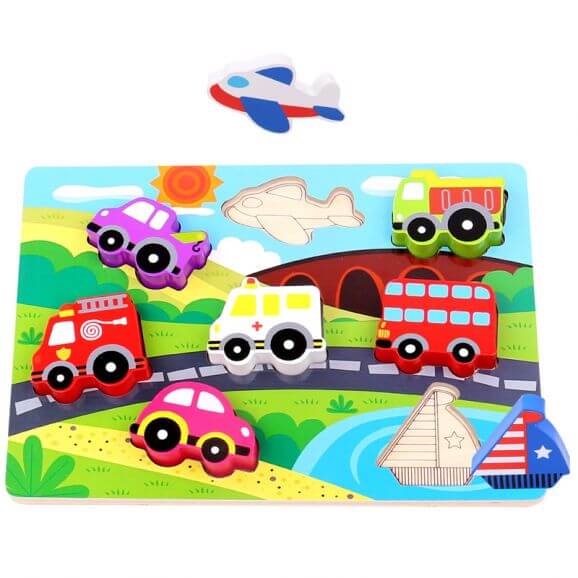 Tooky Toy Chunky Puzzle - Transportation