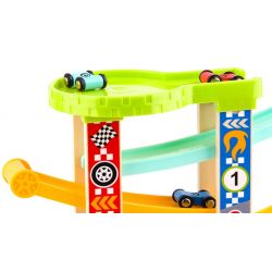 Tooky Toy Bilbana i trä för barn 7 våningsplan