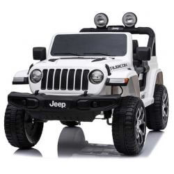 Licensed Jeep Elbil till barn Jeep Wrangler Rubicon Vit
