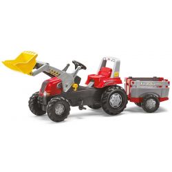 Rolly Toys Junior RT Traktor med släp och skopa