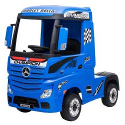 Elbil Lastbil till barn Mercedes Benz Actros Blå 4WD 4 x 12 volt