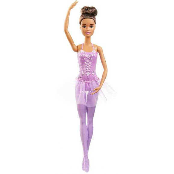 Barbie Ballerina Brunette med lila kjol