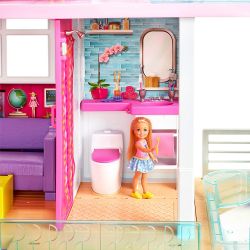 Barbie Dreamhouse dockskåp med rutschkana