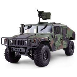 Radiostyrd U.S Militärbil Camouflage 4WD Metall Amewi 1:10