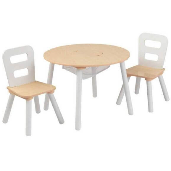 KidKraft Runt Bord med stolar och förvaring