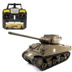 Radiostyrd Stridsvagn M36B1 Jackson B1 Army 1:16 Metall Amewi