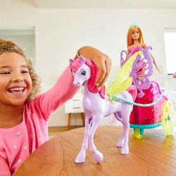 Barbie Med Häst Chariot Fantasy Prinsessa