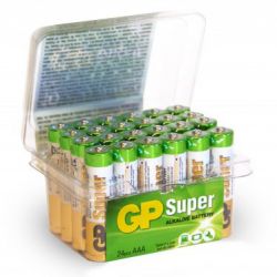 GP Super Alkaline AAA-batteri, 24A/LR03, 24-pack