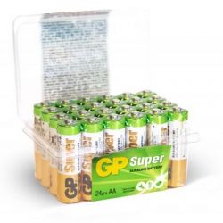GP Super Alkaline AA-batteri, 15A/LR06, 24-pack