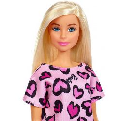 Barbiedocka Rosa Klänning Med Hjärtan
