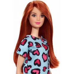 Barbiedocka Rosa Klänning Med Hjärtan