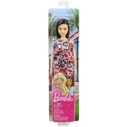 Barbiedocka Lila Klänning Med Hjärtan