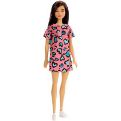 Barbiedocka Lila Klänning Med Hjärtan