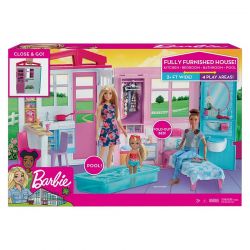 Barbie Dockhus med möbler FXG54