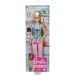 Barbie Sjuksköterska i rosa klädset med stetoskop