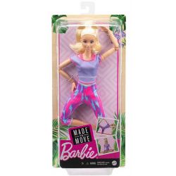 Barbie Made To Move Blonde Ponytail Wearing Athleisure-wear GXF04