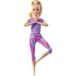 Barbie Made To Move Blonde Ponytail Wearing Athleisure-wear GXF04