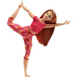 Barbie Made To Move Curvy Long Straight Red Hair Wearing Athleisure-wear GXF07