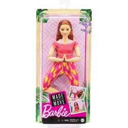 Barbie Made To Move Curvy Long Straight Red Hair Wearing Athleisure-wear GXF07