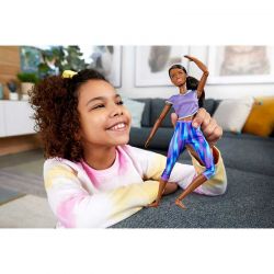 Barbie Made To Move Brunette Ponytail Wearing Athleisure-wear