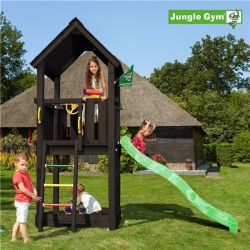 Jungle Gym Club lektorn komplett inkl. rutschkana, grundmålat svart
