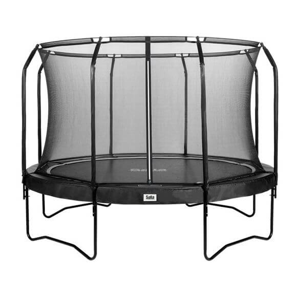 SALTA Studsmatta Premium Black Edition Ø366 cm, inkl. säkerhetsnät