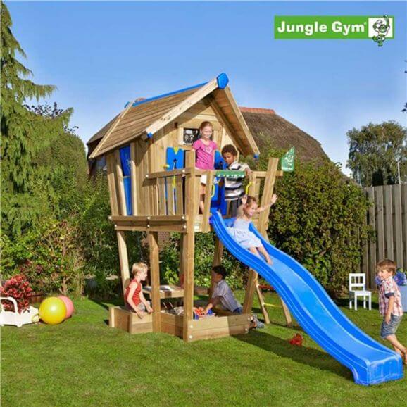 Jungle Gym Playhousetorn komplett Jungle Gym Crazy med rutschkana