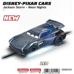 Carrera Go Bil Disney Pixar Cars - Jackson Storm - Neon Nights LED-Ljus - 1:43