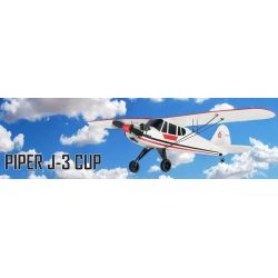 Radiostyrt Flygplan Piper J-3 Cup RTF Gyro Amewi