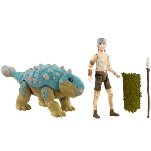 Jurassic World Ben figur och dinosauriefigur Ankylosaurus Bumpy
