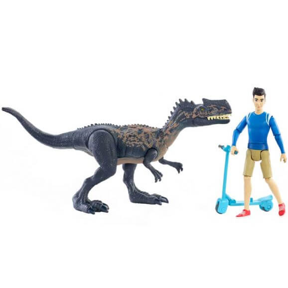Jurassic World Kenji figur och dinosauriefigur Monolophsaurus