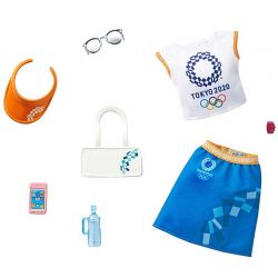 Barbie Storytelling Fashion Pack Top, Skirt 6 tillbehör