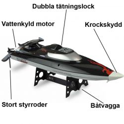 Radiostyrd Båt Wavex V-Boot Speed Boat 45 km/h - 2,4 GHz