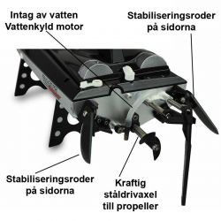 Radiostyrd Båt Wavex V-Boot Speed Boat 45 km/h - 2,4 GHz