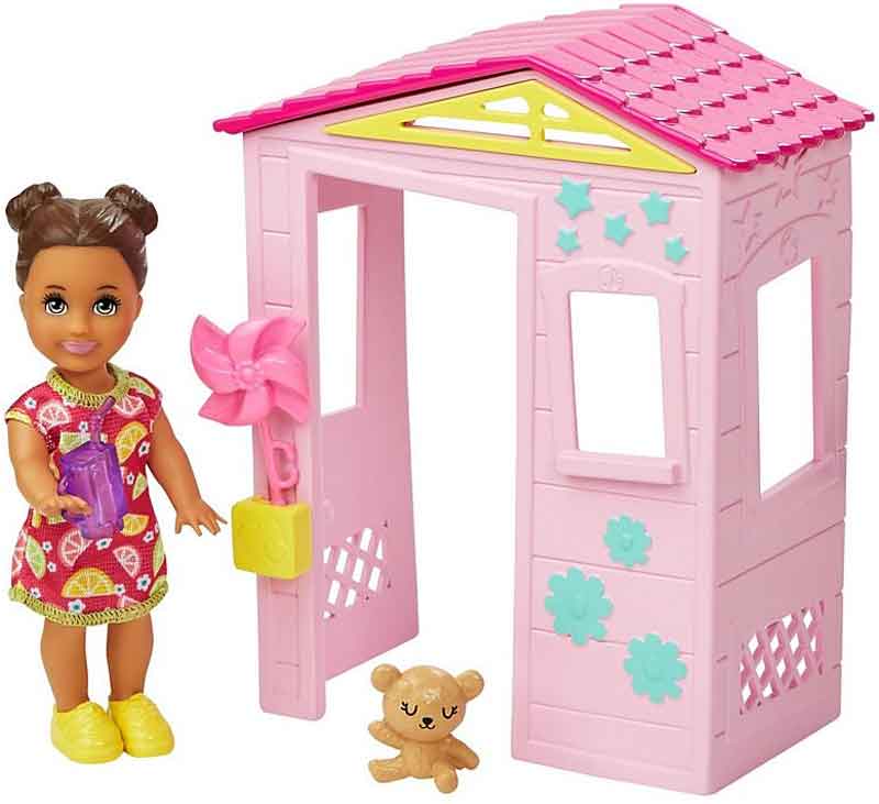 Barbie Skipper Babysitters Flicka med Lekstuga